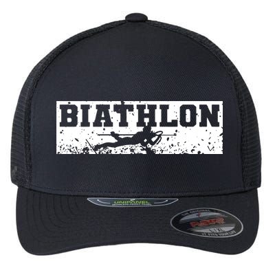 Biathlon Winter Sport Flexfit Unipanel Trucker Cap