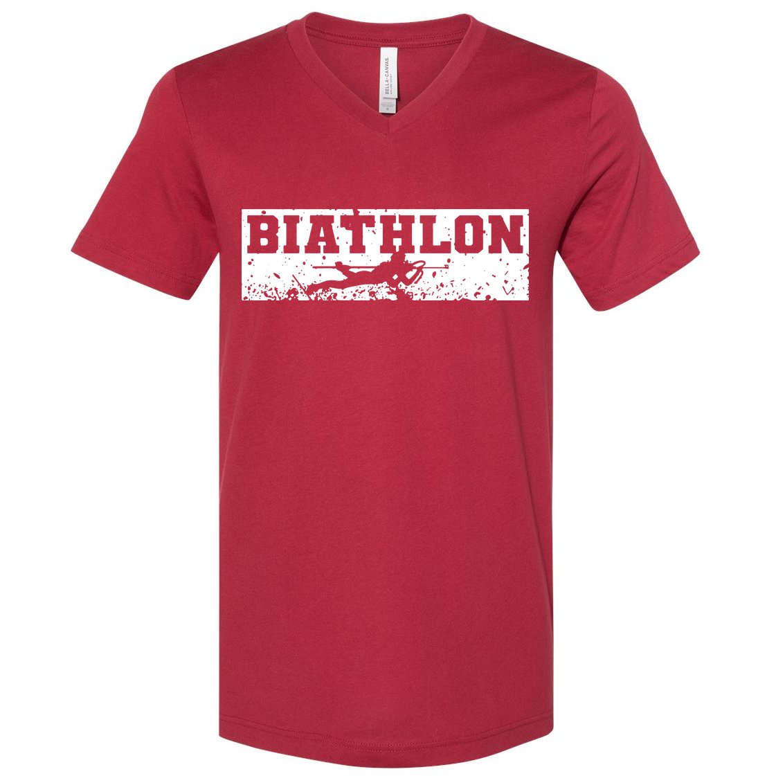 Biathlon Winter Sport V-Neck T-Shirt