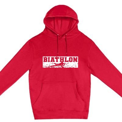 Biathlon Winter Sport Premium Pullover Hoodie