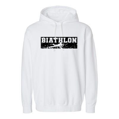 Biathlon Winter Sport Garment-Dyed Fleece Hoodie