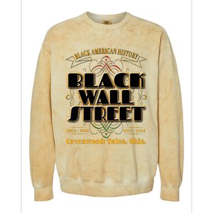 Black Wall Street Greenwood Tulsa Oklahoma History Colorblast Crewneck Sweatshirt