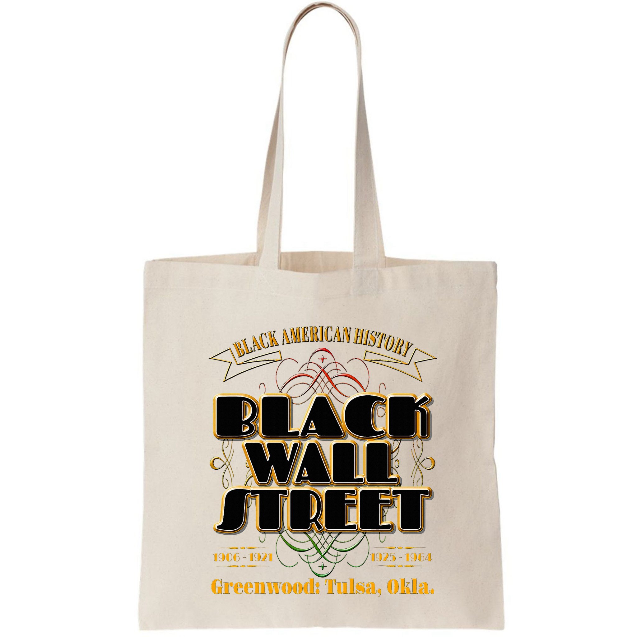 Black Wall Street Greenwood Tulsa Oklahoma History Bag
