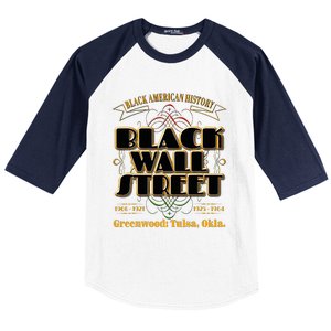 Black Wall Street Greenwood Tulsa Oklahoma History Baseball Sleeve Shirt