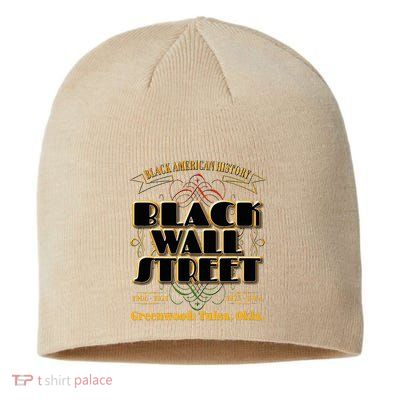 Black Wall Street Greenwood Tulsa Oklahoma History Sustainable Beanie
