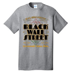 Black Wall Street Greenwood Tulsa Oklahoma History Tall T-Shirt