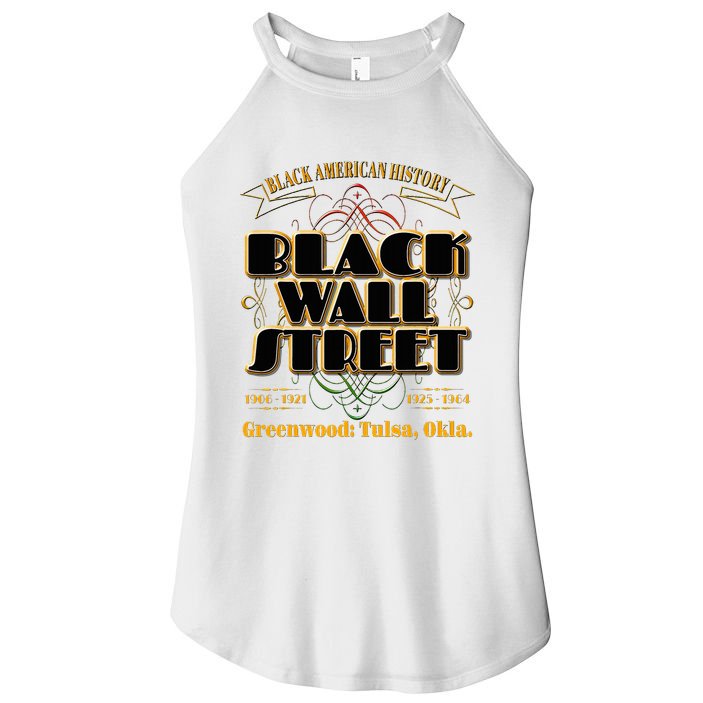 Black Wall Street Greenwood Tulsa Oklahoma History Women's Perfect Tri Rocker Tank