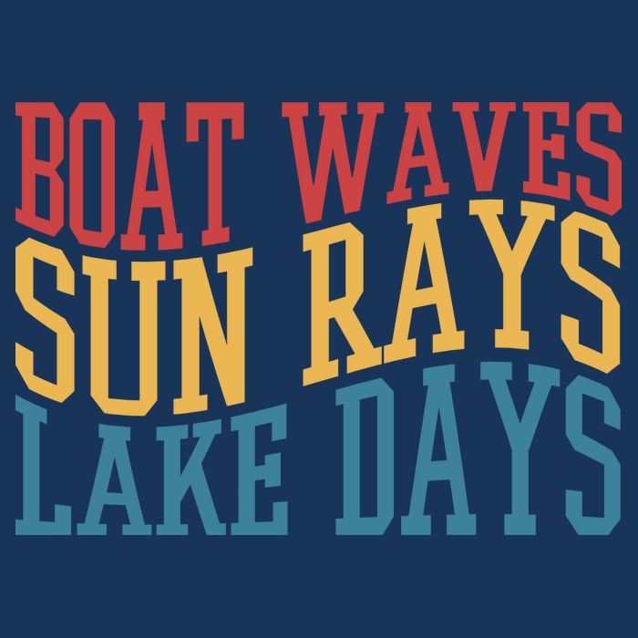 Boat Waves Sun Rays Lake Days Infant Baby Jersey Bodysuit