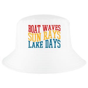 Boat Waves Sun Rays Lake Days Cool Comfort Performance Bucket Hat