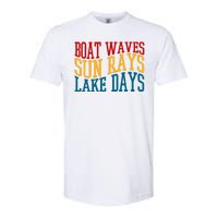 Boat Waves Sun Rays Lake Days Softstyle CVC T-Shirt