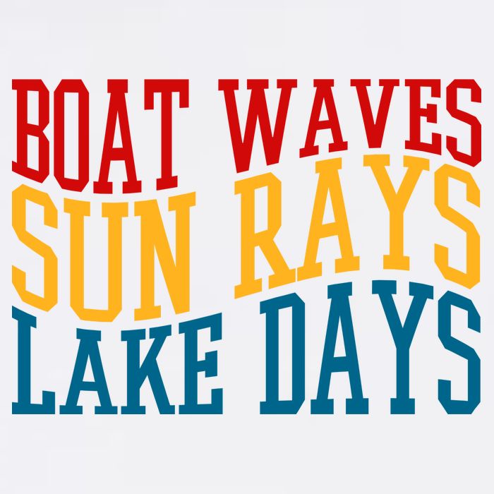 Boat Waves Sun Rays Lake Days Hoodie