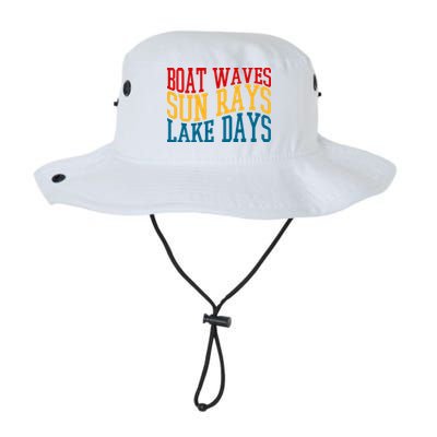 Boat Waves Sun Rays Lake Days Bucket Hat