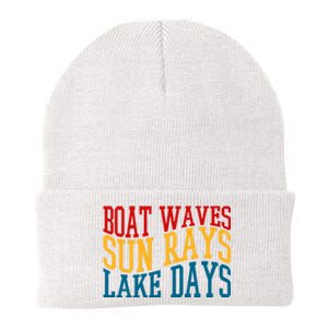 Boat Waves Sun Rays Lake Days Knit Cap Winter Beanie