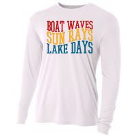 Boat Waves Sun Rays Lake Days Cooling Performance Long Sleeve Crew