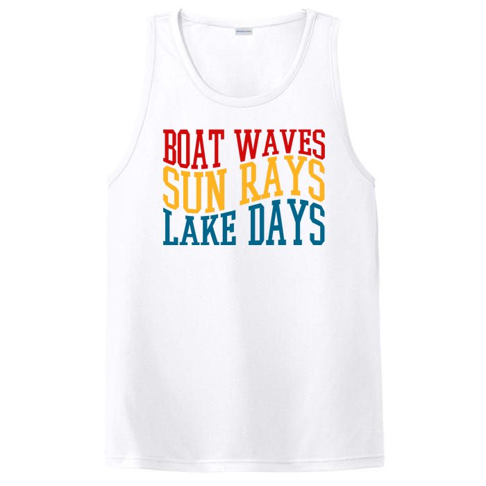 Boat Waves Sun Rays Lake Days PosiCharge Competitor Tank