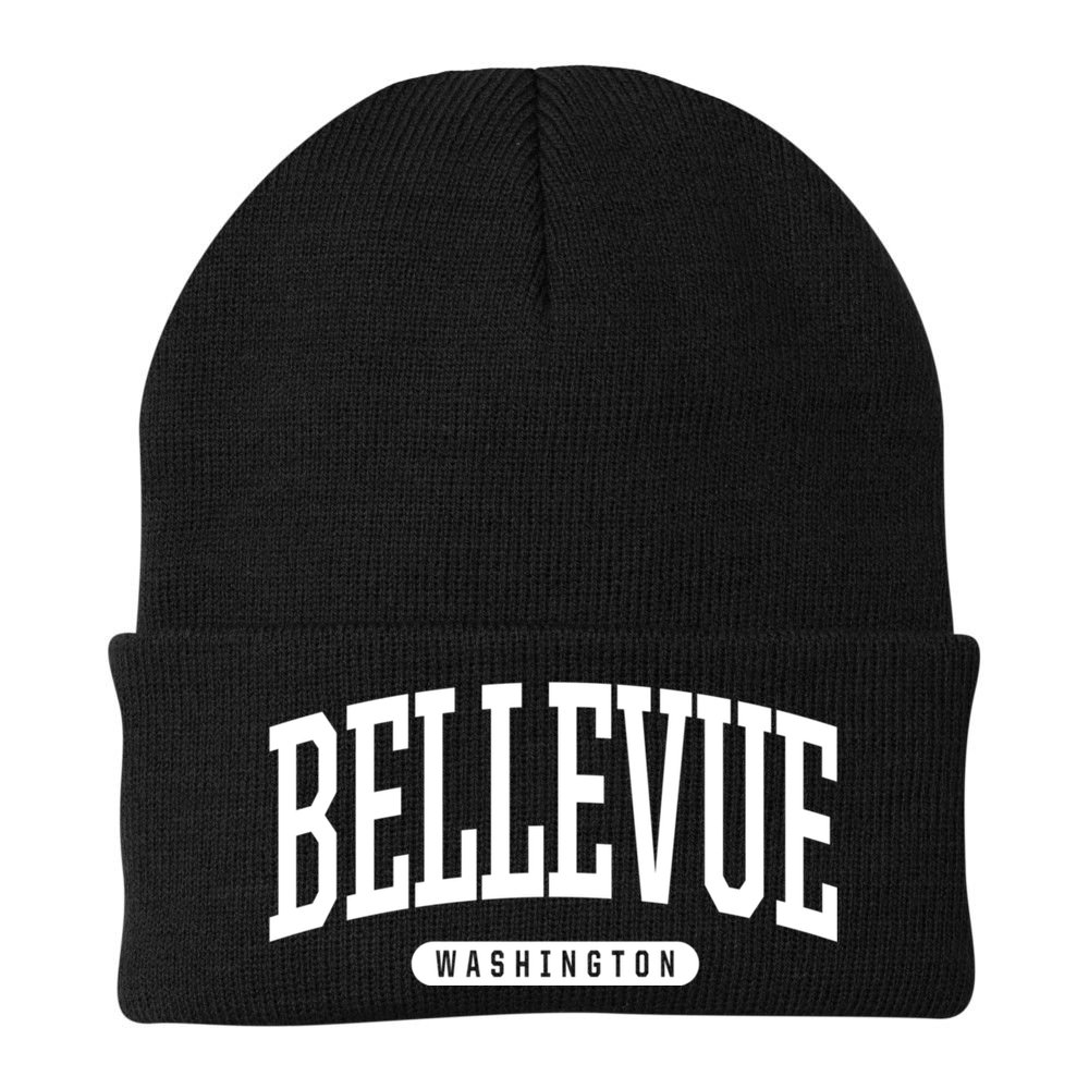 Bellevue Washington Souvenirs College Style Bellevue Washington Souvenir Gift Beanie