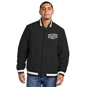 Bellevue Washington Souvenirs College Style Bellevue Washington Souvenir Gift Insulated Varsity Jacket