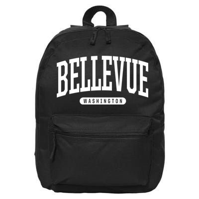 Bellevue Washington Souvenirs College Style Bellevue Washington Souvenir Gift 16 in Basic Backpack