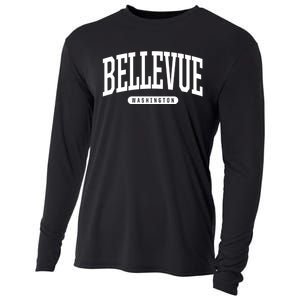 Bellevue Washington Souvenirs College Style Bellevue Washington Souvenir Gift Cooling Performance Long Sleeve Crew