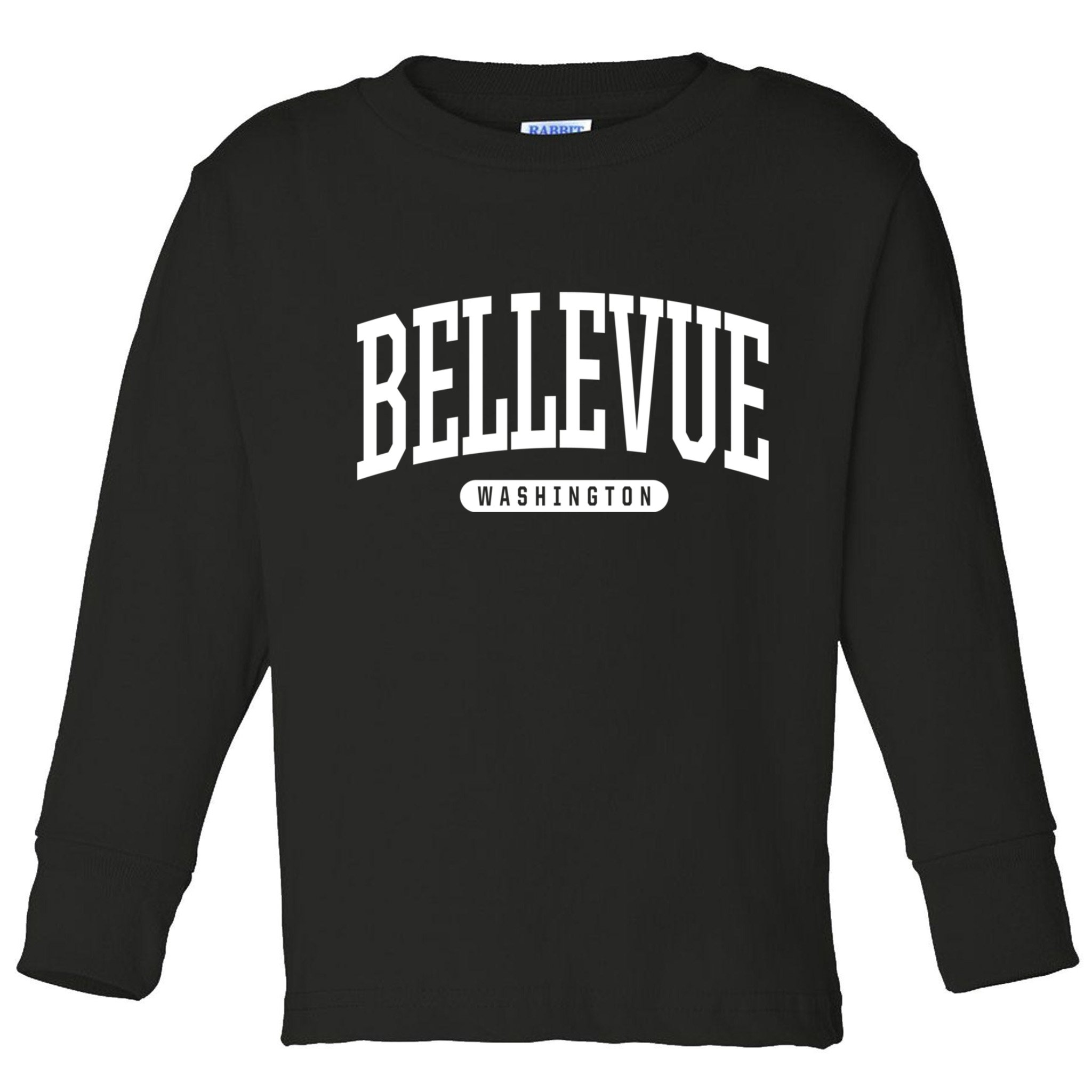 Bellevue Washington Souvenirs College Style Bellevue Washington Souvenir Gift Toddler Long Sleeve Shirt