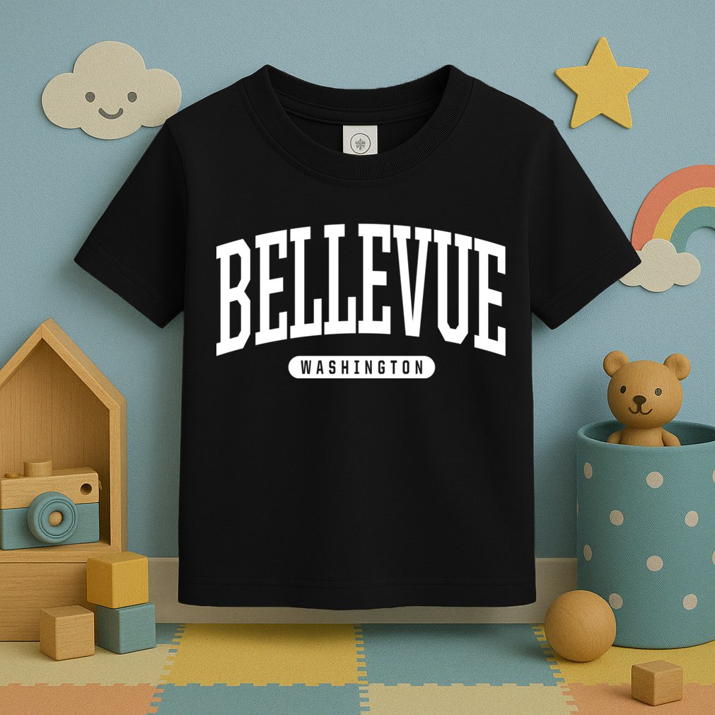 Bellevue Washington Souvenirs College Style Bellevue Washington Souvenir Gift Toddler T-Shirt