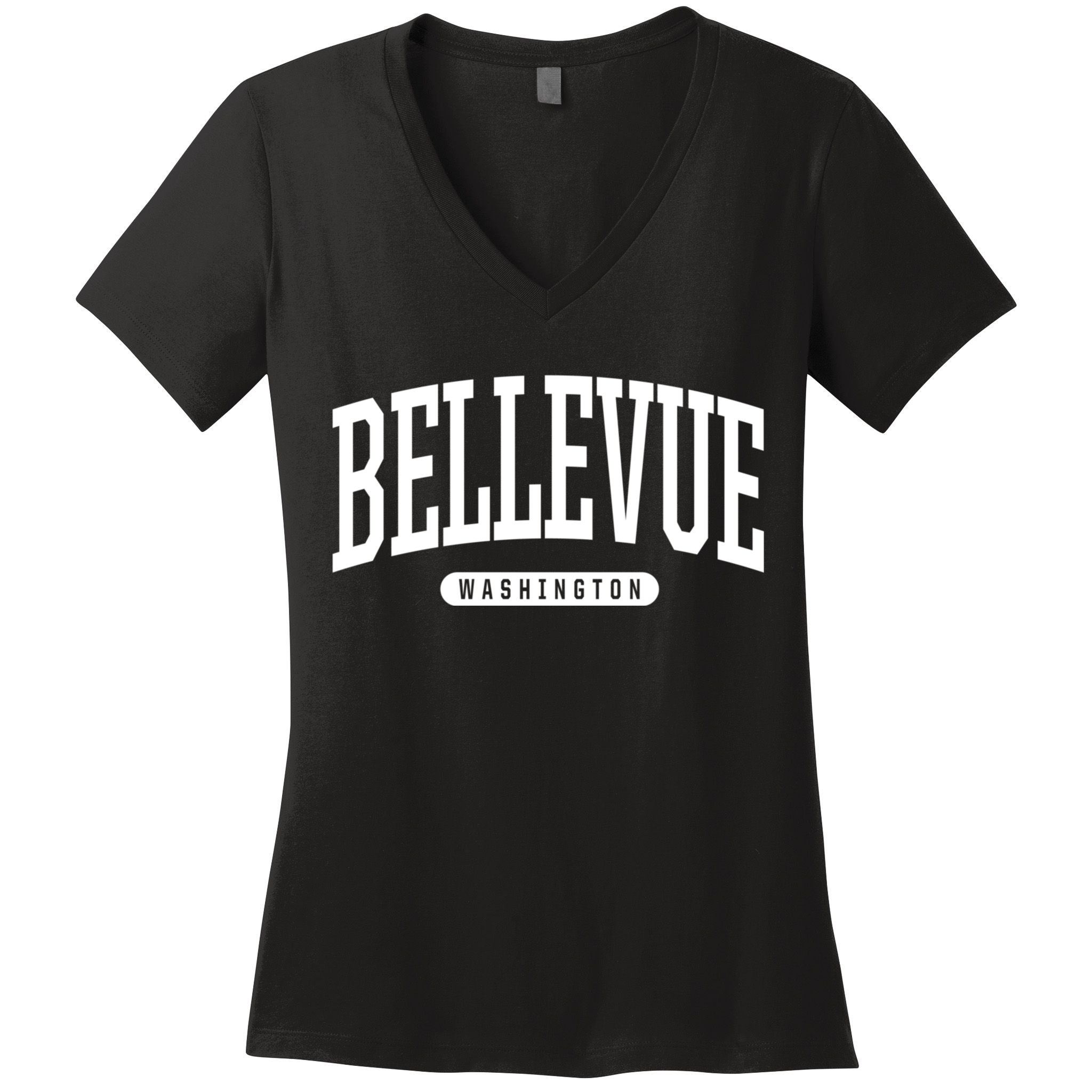 Bellevue Washington Souvenirs College Style Bellevue Washington Souvenir Gift Women's V-Neck T-Shirt