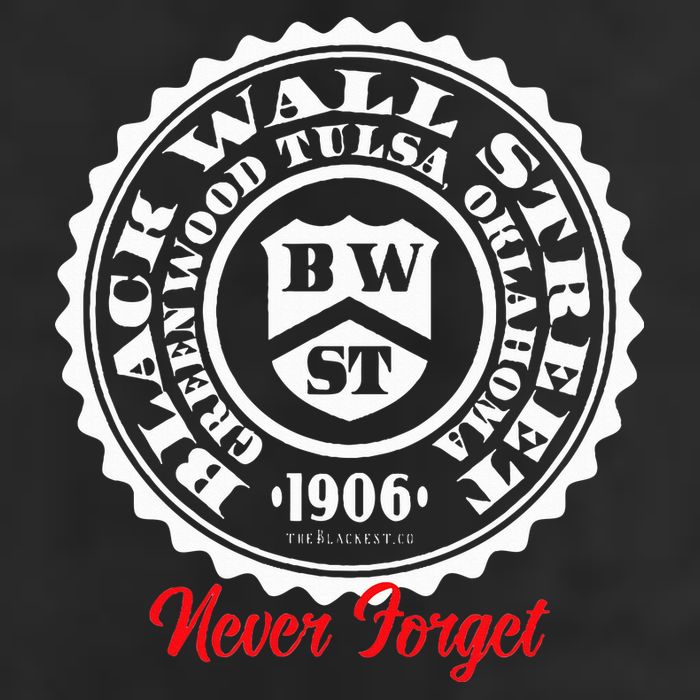 Black Wall Street Seal Greenwood Tulsa Oklahoma Never Forget Beanie
