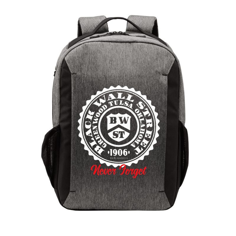 Black Wall Street Seal Greenwood Tulsa Oklahoma Never Forget Vector Backpack