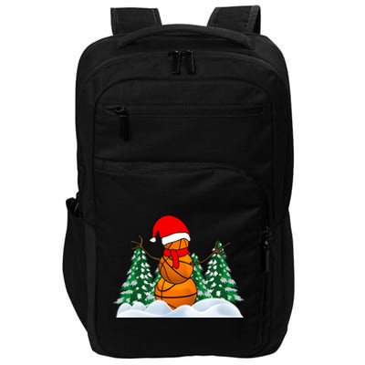 Basketball Winter Snowman Santa Impact Tech Backpack