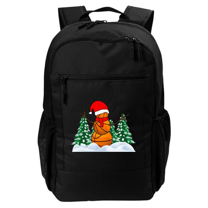 Basketball Winter Snowman Santa Daily Commute Backpack