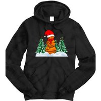 Basketball Winter Snowman Santa Tie Dye Hoodie