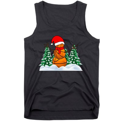 Basketball Winter Snowman Santa Tank Top