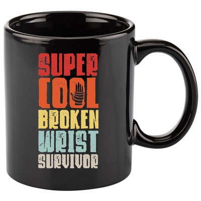 Broken Wrist Survivor Hand Injury Recovery Arm Surgery Gift 11oz C Handle Ceramic Mug