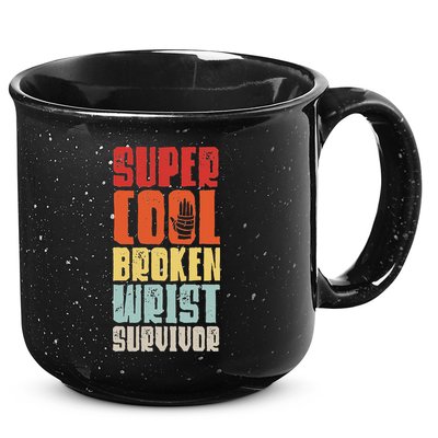 Broken Wrist Survivor Hand Injury Recovery Arm Surgery Gift 15oz Campfire Ceramic Mug