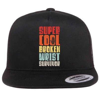 Broken Wrist Survivor Hand Injury Recovery Arm Surgery Gift Flat Bill Trucker Hat