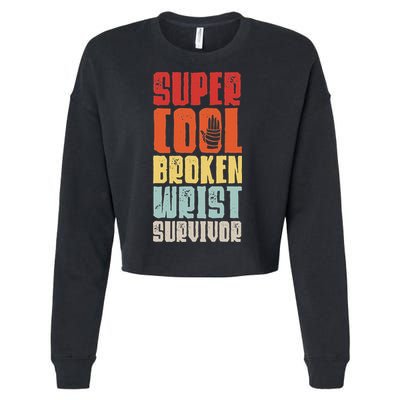 Broken Wrist Survivor Hand Injury Recovery Arm Surgery Gift Cropped Pullover Crew