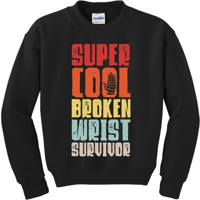 Broken Wrist Survivor Hand Injury Recovery Arm Surgery Gift Kids Sweatshirt