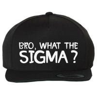Bro What Sigma Meme Funny Memes Internet Memes Brainrot Meme Wool Snapback Cap