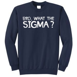 Bro What Sigma Meme Funny Memes Internet Memes Brainrot Meme Sweatshirt