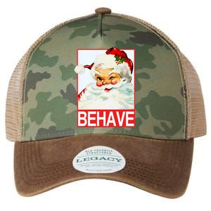 Behave Winking Santa Claus Gift Legacy Tie Dye Trucker Hat