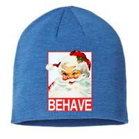 Behave Winking Santa Claus Gift Sustainable Beanie