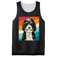 Bernedoodle With Sunglasses Dog Lovers Mesh Reversible Basketball Jersey Tank