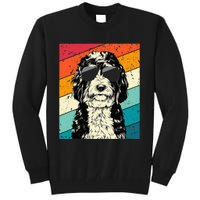 Bernedoodle With Sunglasses Dog Lovers Tall Sweatshirt