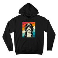 Bernedoodle With Sunglasses Dog Lovers Tall Hoodie