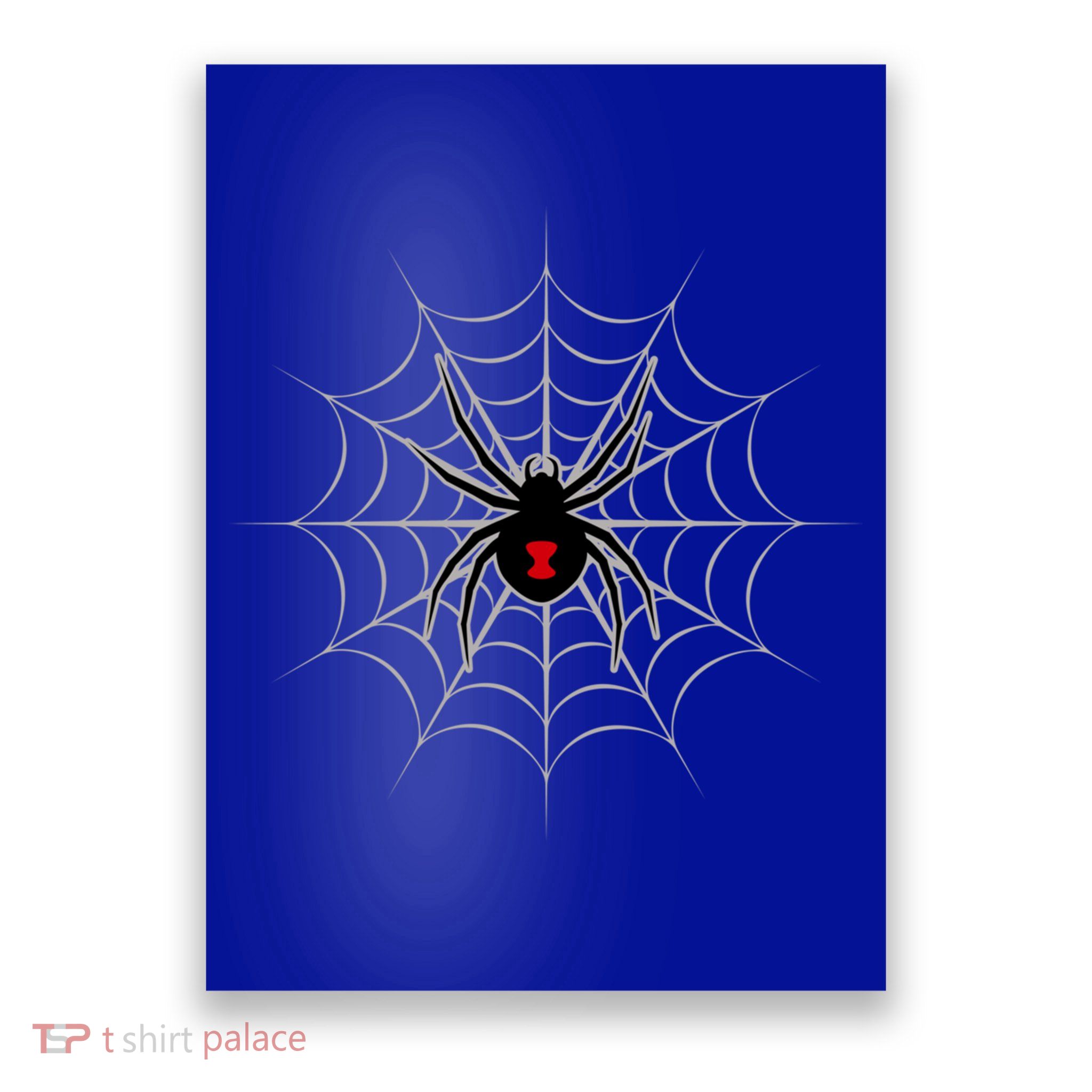 Black Widow Spider Cobweb Spooky Gift Poster