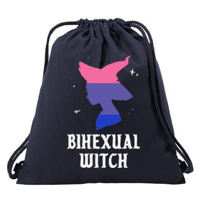 Bihexual Witch Spooky Bisexual Pride LGBTQ Halloween Costume Drawstring Bag