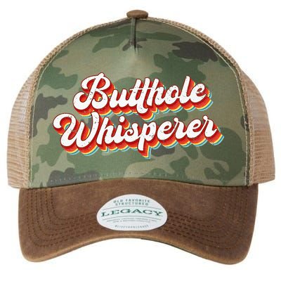 Butthole Whisperer Sarcastic Jokes Retro Legacy Tie Dye Trucker Hat