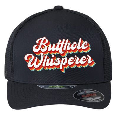 Butthole Whisperer Sarcastic Jokes Retro Flexfit Unipanel Trucker Cap