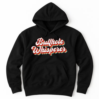 Butthole Whisperer Sarcastic Jokes Retro Hoodie