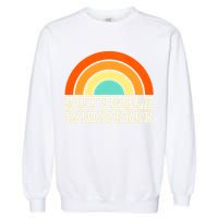 Butthole Whisperer Sarcastic Jokes Retro Groovy Rainbow Garment-Dyed Sweatshirt