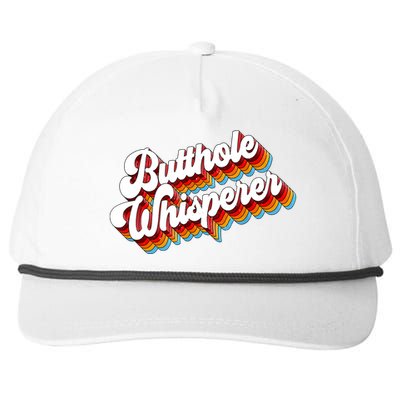 Butthole Whisperer Sarcastic Jokes Retro Snapback Five-Panel Rope Hat